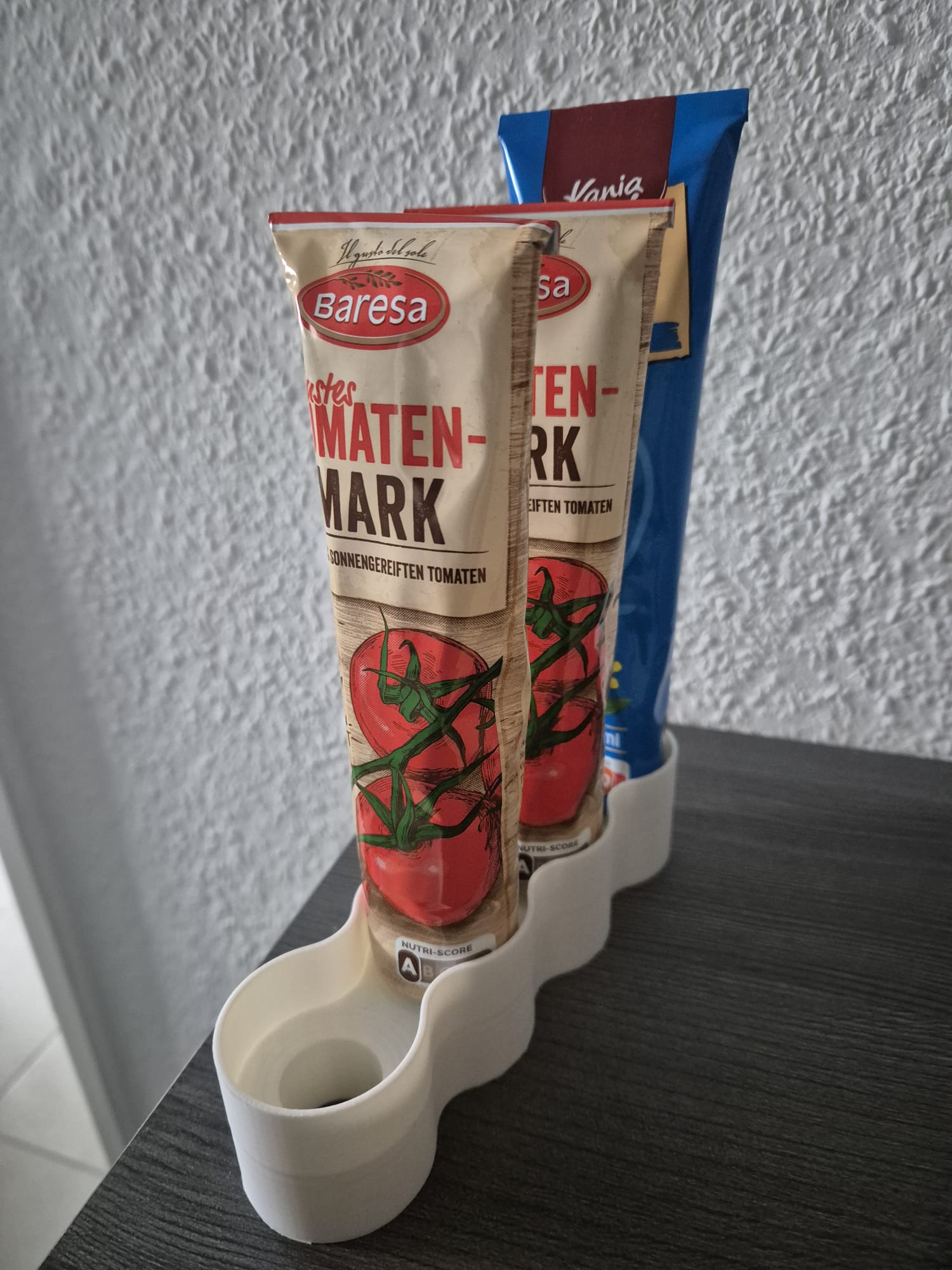 4-fach Tubenhalter für Küche & Bad – Standhalter für Tomatenmark, Senf, Zahnpasta & mehr